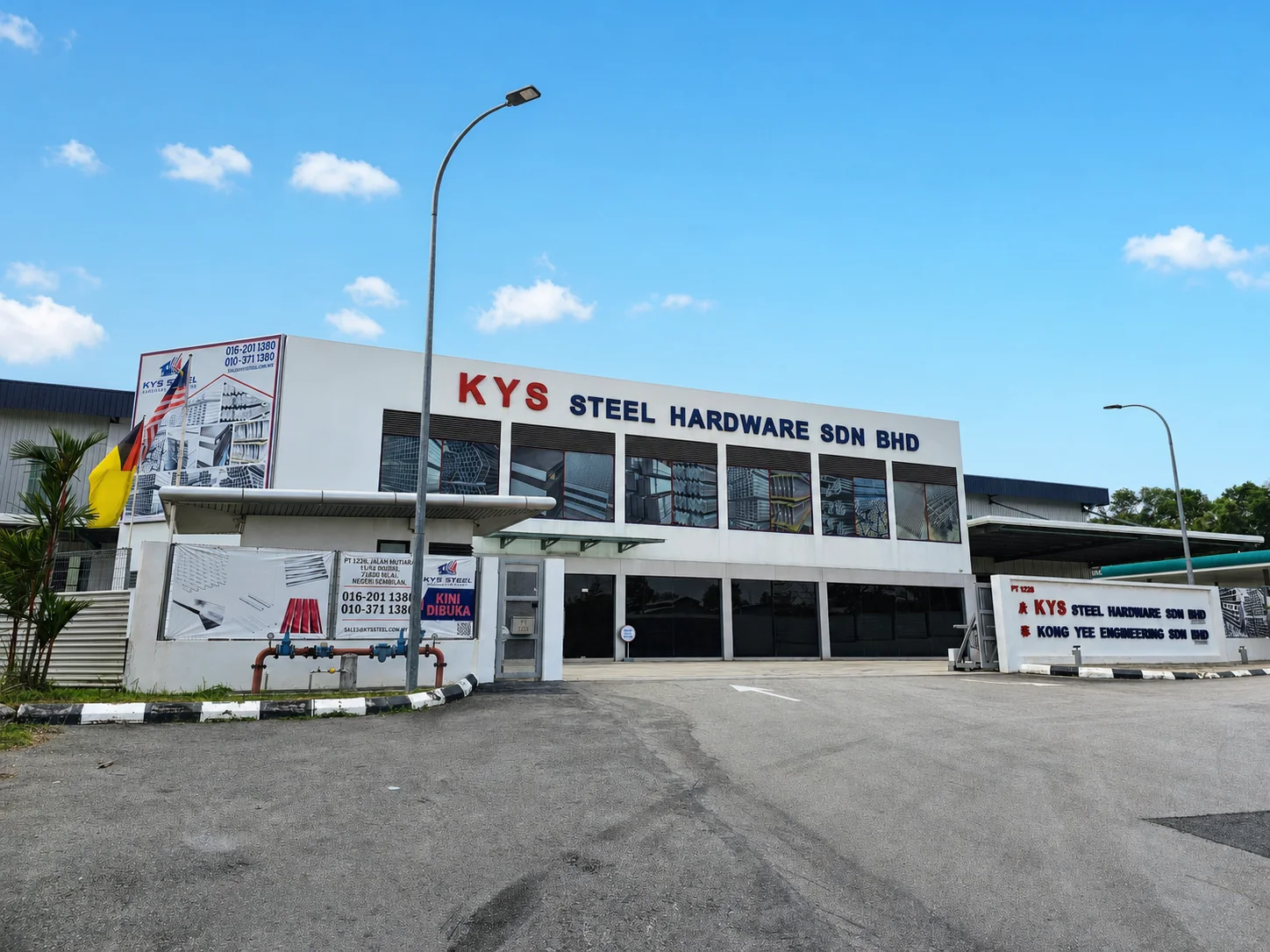 Current Kong Yee and KYS Steel facility in Nilai
